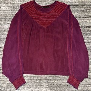 Antik Batik Maroon Blouse - Size Small